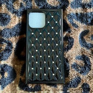 Black Rhinestone Case